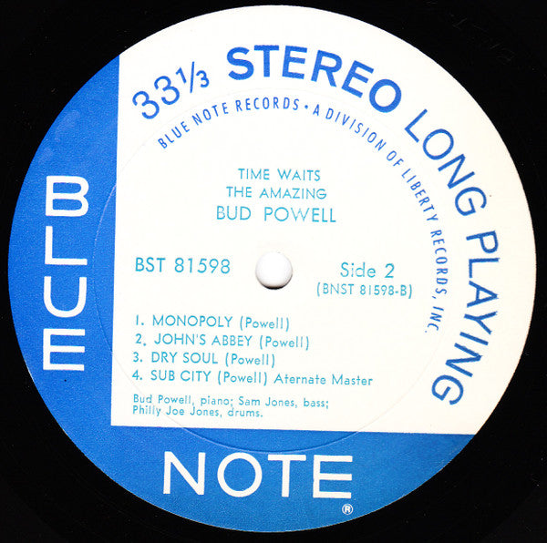 Bud Powell : The Amazing Bud Powell, Vol. 4 - Time Waits (LP, Album, RE)