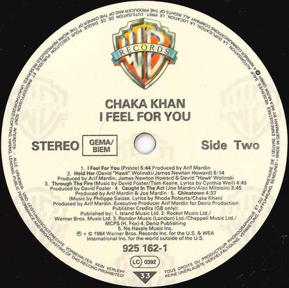 Chaka Khan : I Feel For You (LP, Album)