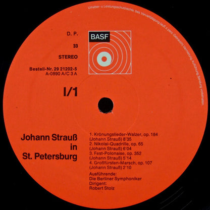 Johann Strauss Jr. – Robert Stolz : Johann Strauß In St. Petersburg (2xLP, Gat)