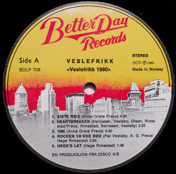 Veslefrikk : Veslefrikk 1980 (LP, Album)