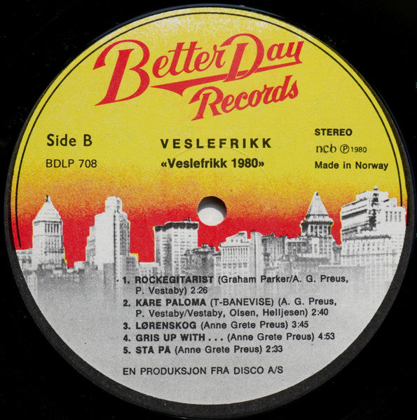 Veslefrikk : Veslefrikk 1980 (LP, Album)