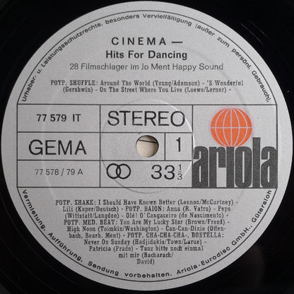 Jo Ment's Happy Sound : Cinema-Hits For Dancing (28 Filmschlager Im Jo Ment Happy Sound) (LP, Album)