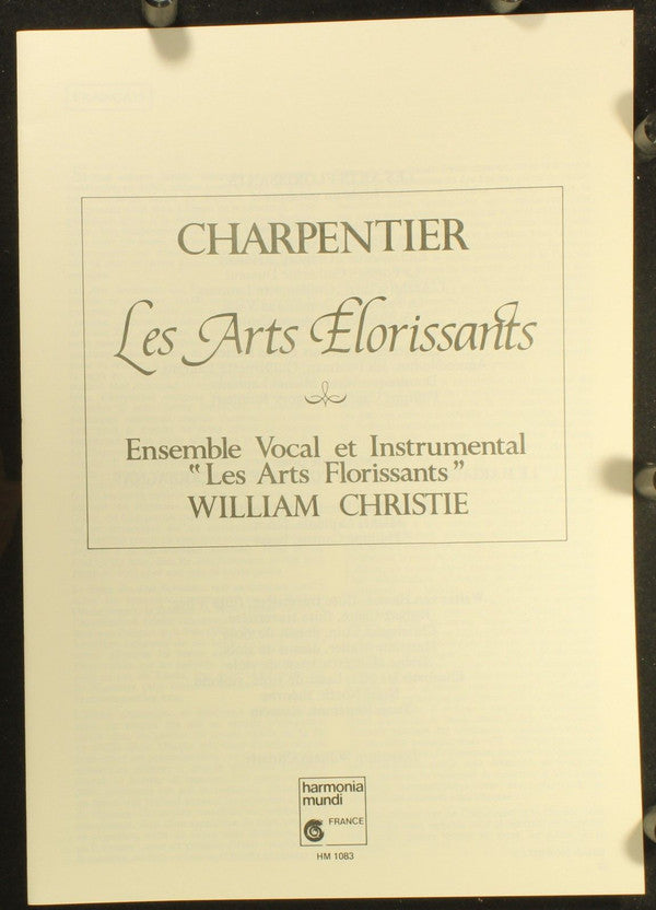 Marc Antoine Charpentier - Les Arts Florissants  -  William Christie : Les Arts Florissants (LP, Album)