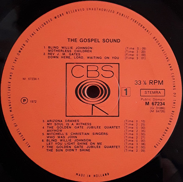 Various : The Gospel Sound (2xLP, Comp, Gat)