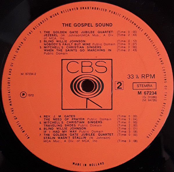 Various : The Gospel Sound (2xLP, Comp, Gat)