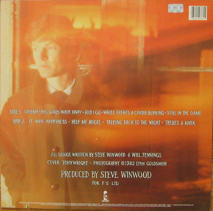 Steve Winwood : Talking Back To The Night (LP, Album, SRC)