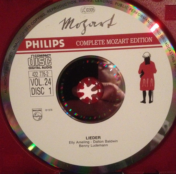 Wolfgang Amadeus Mozart - Elly Ameling, Elisabeth Cooymans, Peter van der Bilt, Dalton Baldwin, Benny Ludemann, Nederlands Blazers Ensemble : Lieder • Notturni (2xCD, Comp, RM + Box, Sli)