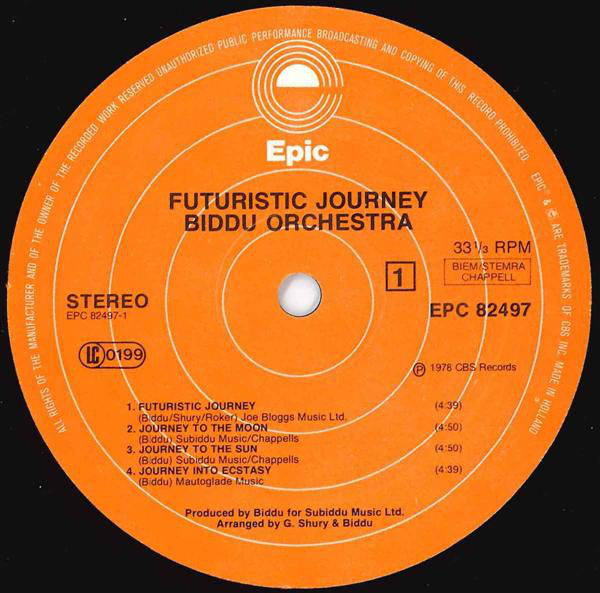 Biddu Orchestra : Futuristic Journey (LP, Album)