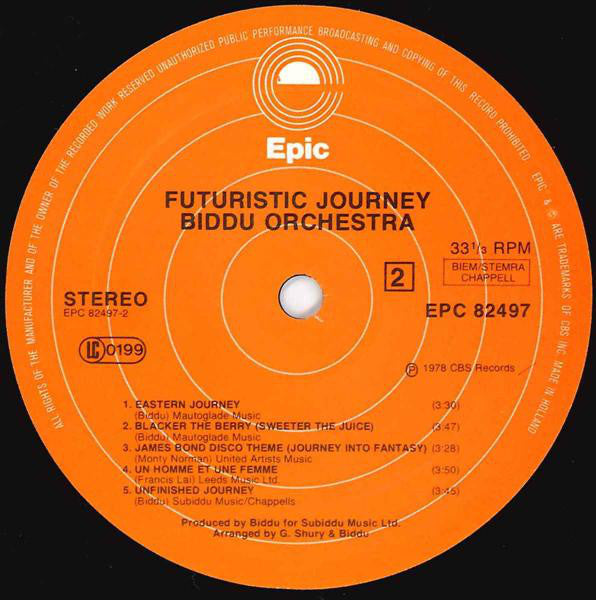 Biddu Orchestra : Futuristic Journey (LP, Album)