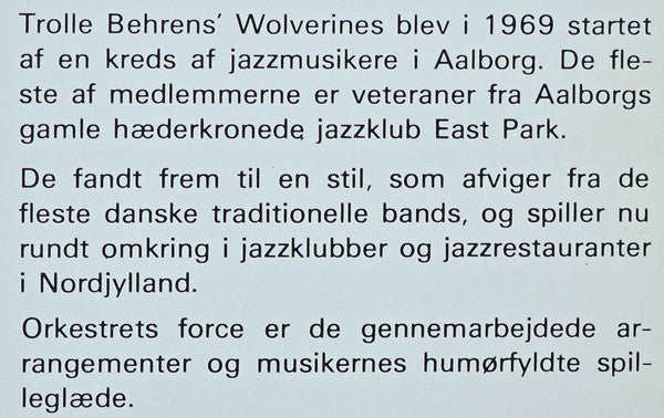 Trolle Behrens' Wolverines : Happy Jazz (LP, Album)