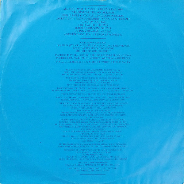 Earth, Wind & Fire : All 'N All (LP, Album, RE)