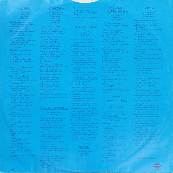 Earth, Wind & Fire : All 'N All (LP, Album, RE)