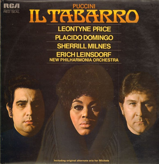 Giacomo Puccini, Leontyne Price, Placido Domingo, Sherrill Milnes, Erich Leinsdorf, New Philharmonia Orchestra : Il Tabarro (LP)