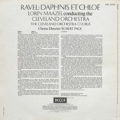 Maurice Ravel, The Cleveland Orchestra, Lorin Maazel : Daphnis Et Chloé (Complete Ballet) (LP)