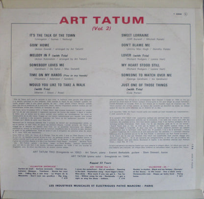 Art Tatum : Vol. 2 (LP, Comp)