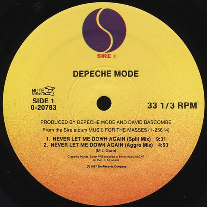 Depeche Mode : Never Let Me Down Again (12", Maxi, ARC)