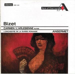 Georges Bizet, Ernest Ansermet, L'Orchestre De La Suisse Romande : Carmen And L'Arlesienne Suites (LP, RE)