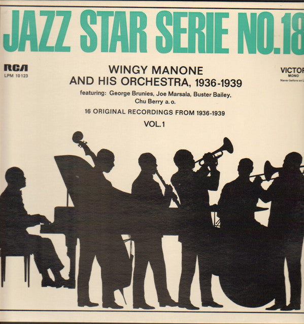 Wingy Manone & His Orchestra : 16 Original Recordings From 1936-1939 (LP, Comp)