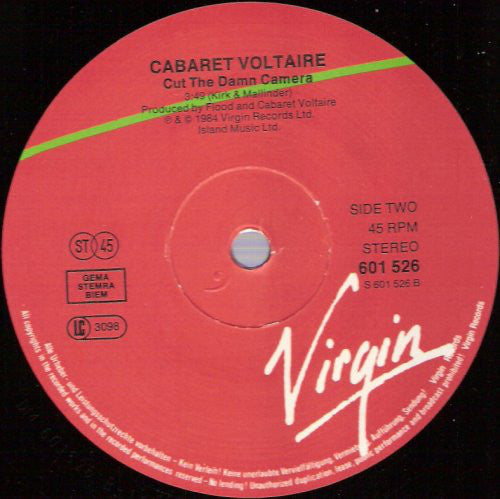 Cabaret Voltaire : Sensoria (12")