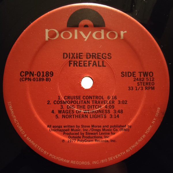 Dixie Dregs : Free Fall (LP, Album, RE)