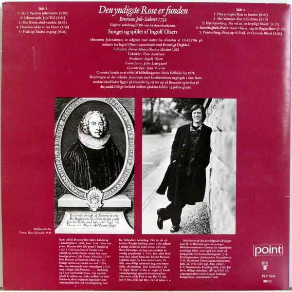 Ingolf Olsen : Den Yndigste Rose Er Funden, Brorsons Jule-Salmer 1732 (LP, Album, Gat)