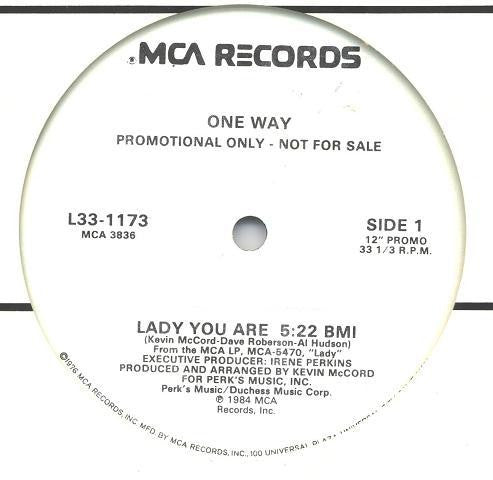 One Way : Lady You Are (12", Promo)