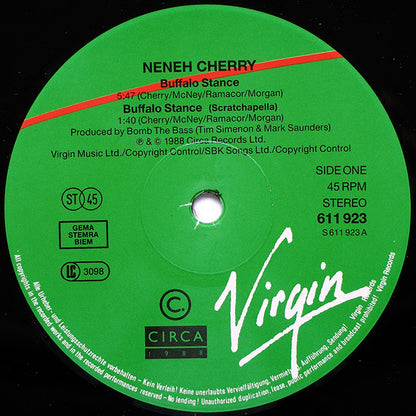 Neneh Cherry : Buffalo Stance (12", Single, RP)