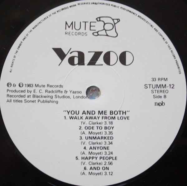 Yazoo : You And Me Both (LP, Album)