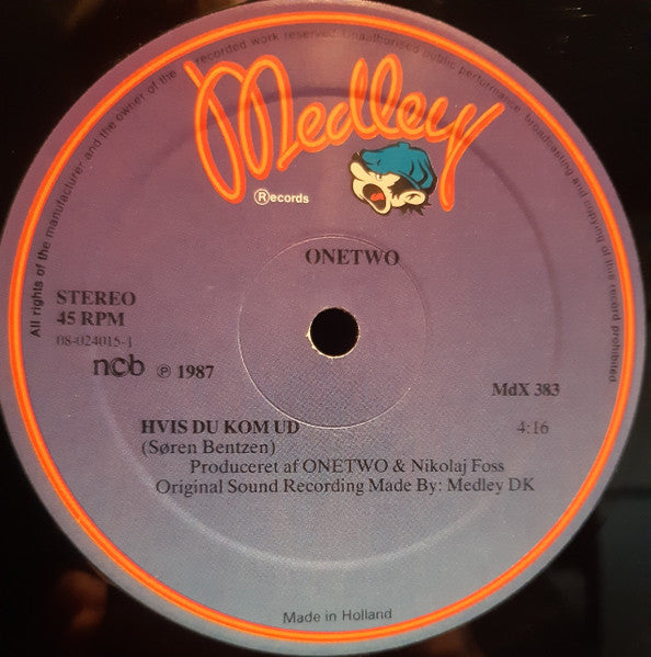 One Two (2) : Hvis Du Kom Ud (12", Maxi)