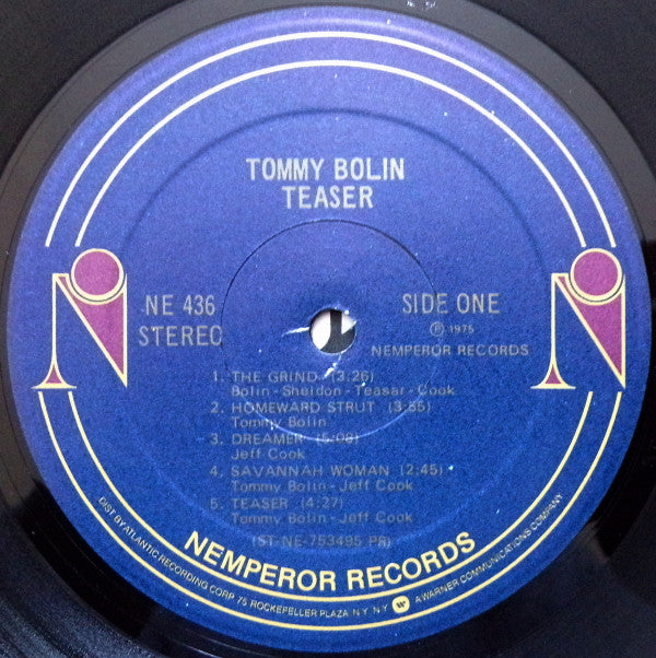 Tommy Bolin : Teaser (LP, Album, Pre)