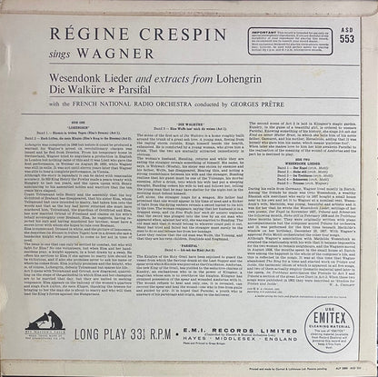 Régine Crespin : Régine Crespin Sings Wagner (LP, Album)