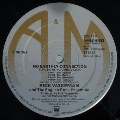 Rick Wakeman And The English Rock Ensemble : No Earthly Connection (LP, Album)