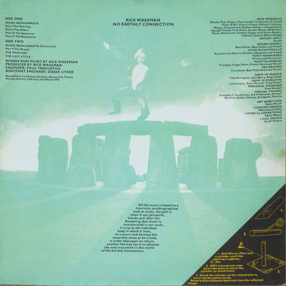 Rick Wakeman And The English Rock Ensemble : No Earthly Connection (LP, Album)