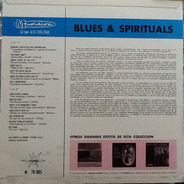 Josh White / The Ronnie Sisters : Blues & Spirituals (LP, Comp, Fli)