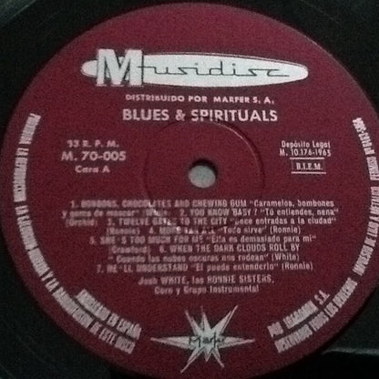 Josh White / The Ronnie Sisters : Blues & Spirituals (LP, Comp, Fli)