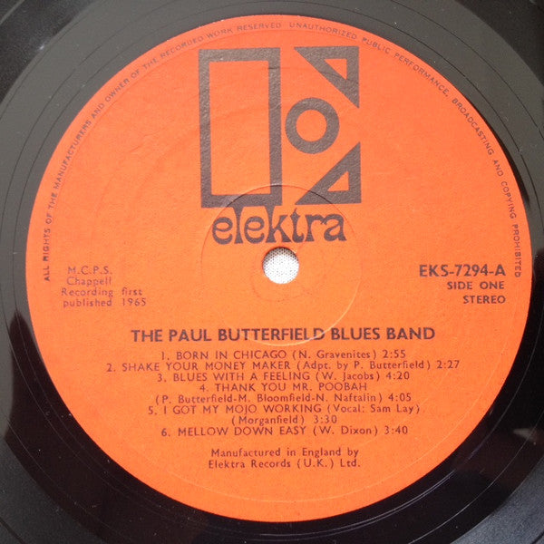 The Paul Butterfield Blues Band : The Paul Butterfield Blues Band (LP, Album)