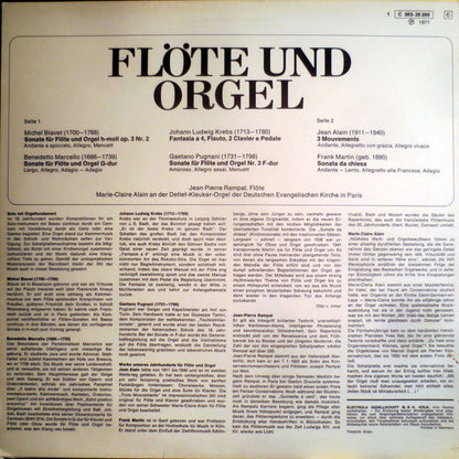 Jean-Pierre Rampal, Marie-Claire Alain : Flöte & Orgel (LP, Comp)