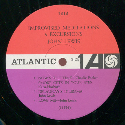 John Lewis (2) : Improvised Meditations & Excursions (LP, Album, Mono, RP)