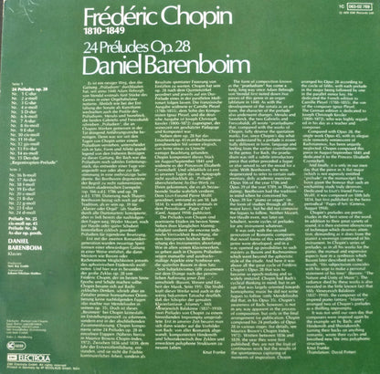 Frédéric Chopin, Daniel Barenboim : 24 Préludes Op. 28 (LP)