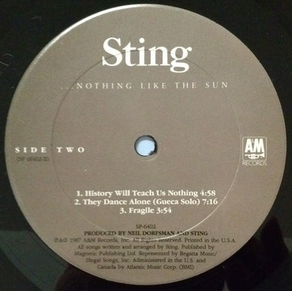 Sting : ...Nothing Like The Sun (2xLP, Album, Car)