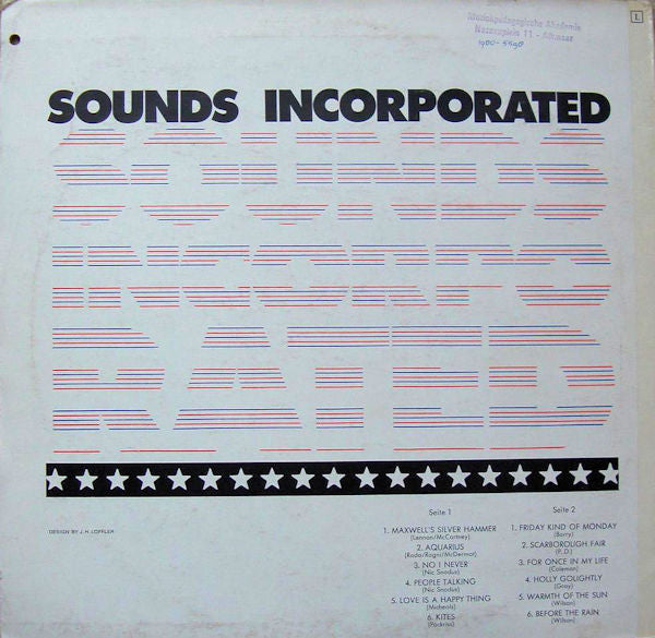 Sounds Incorporated : Sounds Incorporated (LP)