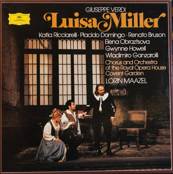 Giuseppe Verdi, Katia Ricciarelli, Placido Domingo, Renato Bruson, Elena Obraztsova, Chorus Of The Royal Opera House, Covent Garden And Orchestra Of The Royal Opera House, Covent Garden, Lorin Maazel : Luisa Miller (3xLP + Box)