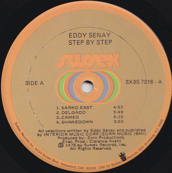 Eddy Senay : Step By Step (LP, Album, Son)