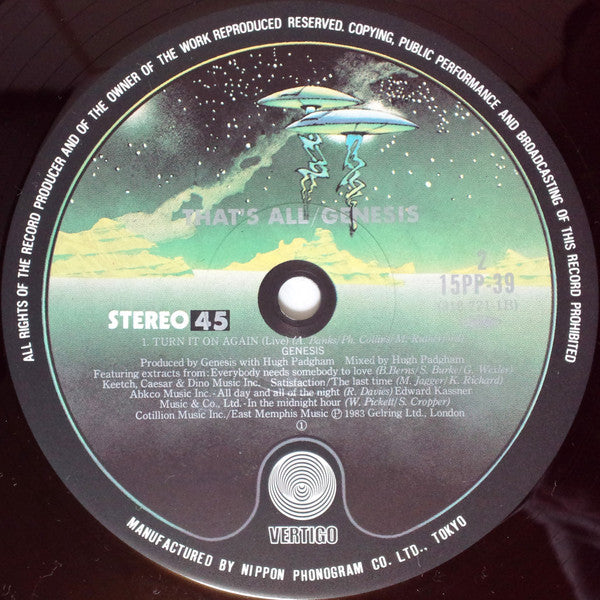 Genesis : That's All (12")