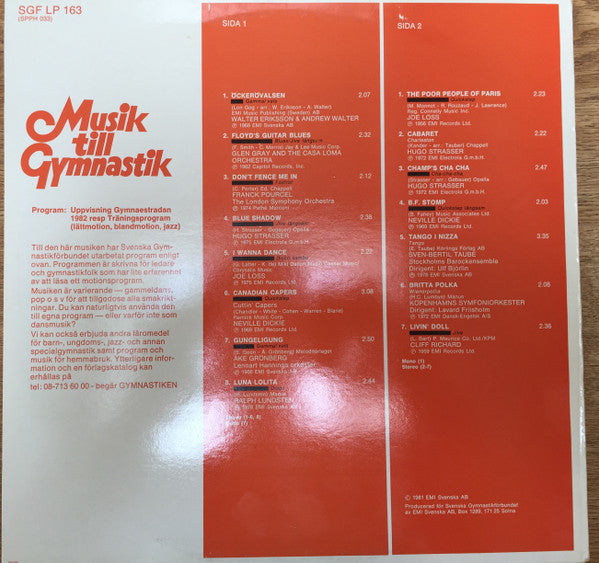 Various : Musik Till Gymnastik (LP, Comp)