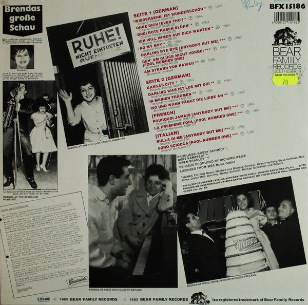 Brenda Lee : Wiedersehn Ist Wunderschön (LP, Comp)