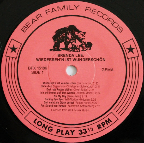 Brenda Lee : Wiedersehn Ist Wunderschön (LP, Comp)