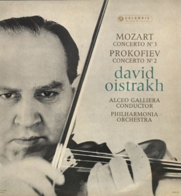 Wolfgang Amadeus Mozart / Sergei Prokofiev - David Oistrach, Alceo Galliera, Philharmonia Orchestra : Mozart Concerto No.3 / Prokofiev Concerto No.2 (LP, Album, Mono)