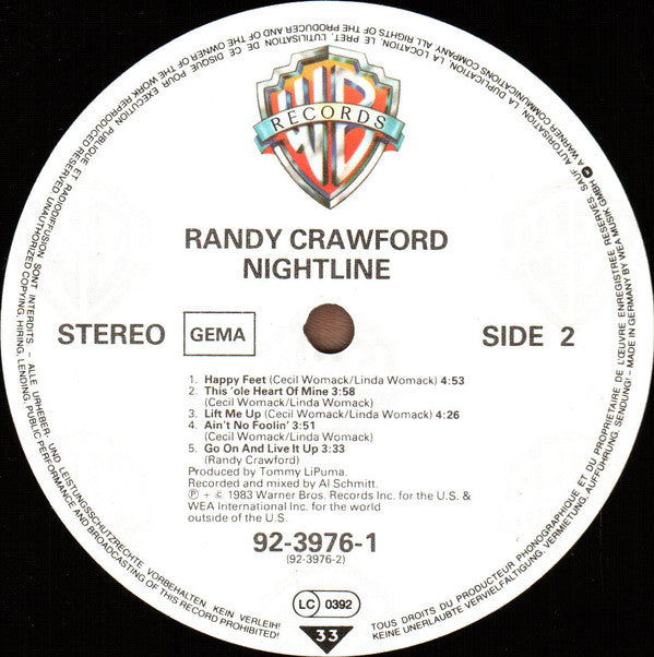 Randy Crawford : Nightline (LP, Album)