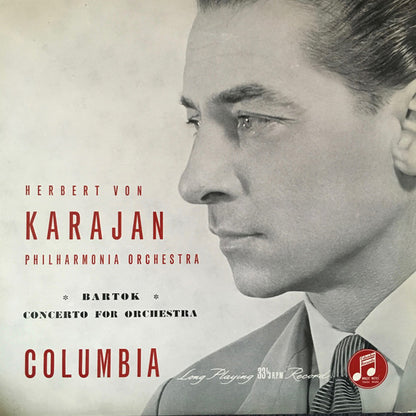 Béla Bartók, Herbert von Karajan, Philharmonia Orchestra : Concerto For Orchestra (LP, Album, Mono)